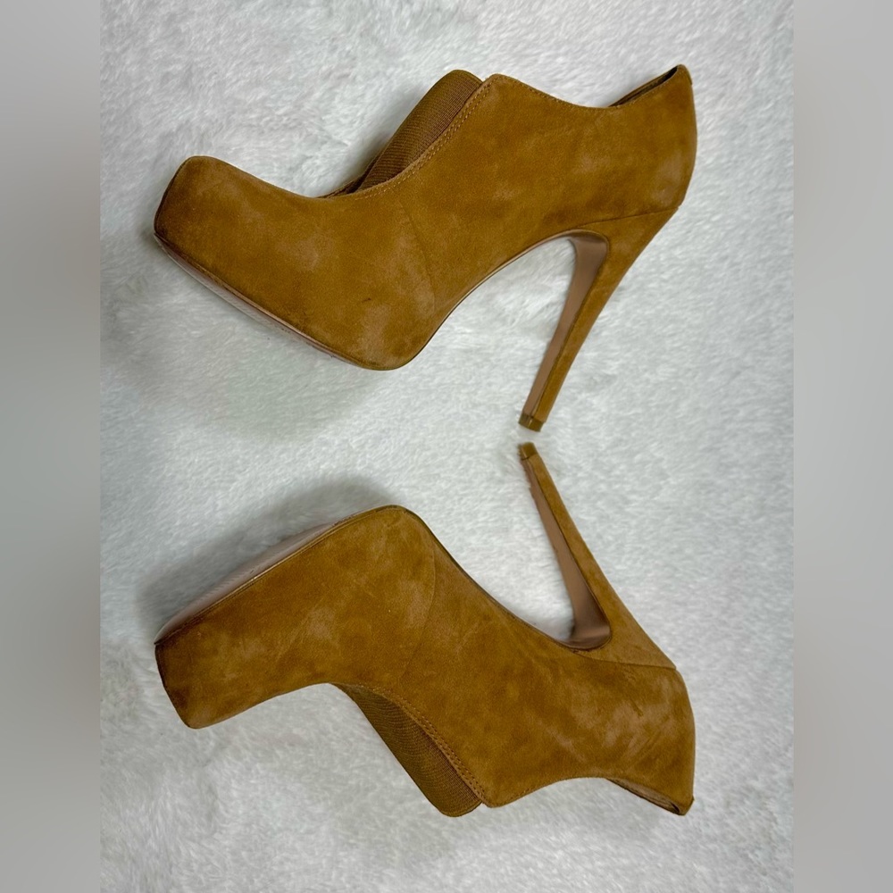 BCBG Tan Heeled Boots